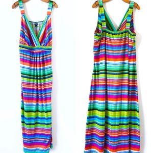 New Directions Woman Neon Maxi Dress